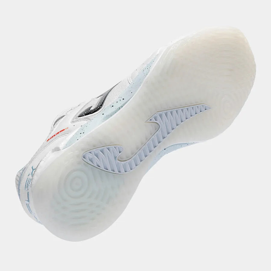 Chuteira de Futsal Joma Top Flex Plus Masculina Branco e Azul