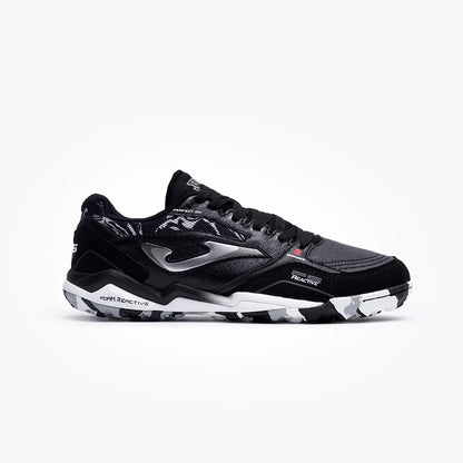 Chuteira de Society Joma Fs Reactive Masculino Preto e Branco