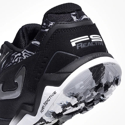 Chuteira de Society Joma Fs Reactive Masculino Preto e Branco