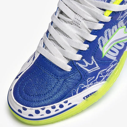 Chuteira de Futsal Joma Top Flex Pito Masculino Azul e Verde