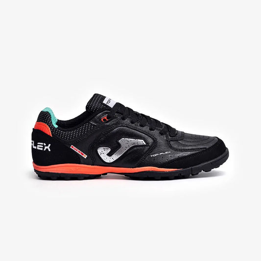 Chuteira de Society Joma Top Flex Unissex Preto e Coral