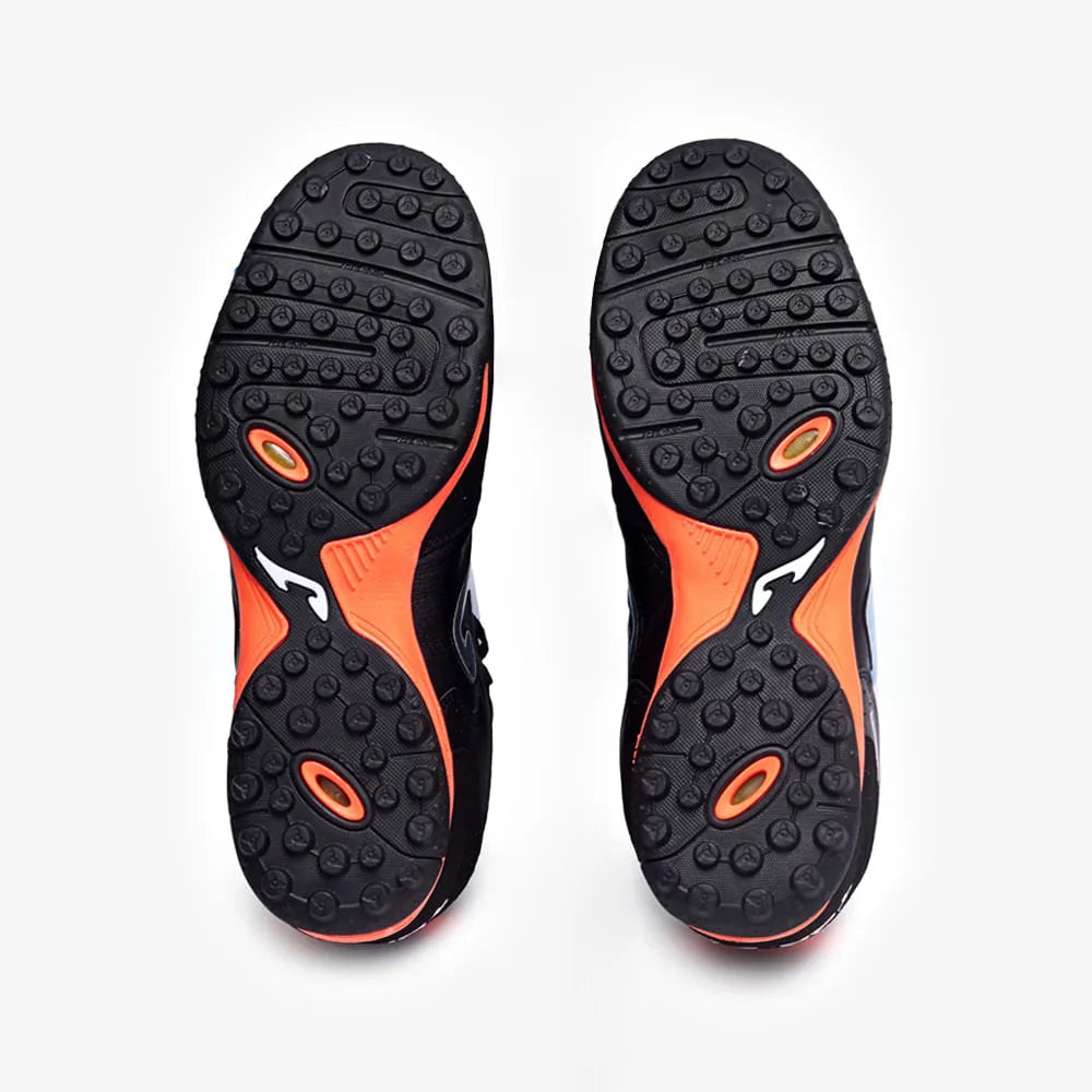 Chuteira de Society Joma Top Flex Unissex Preto e Coral