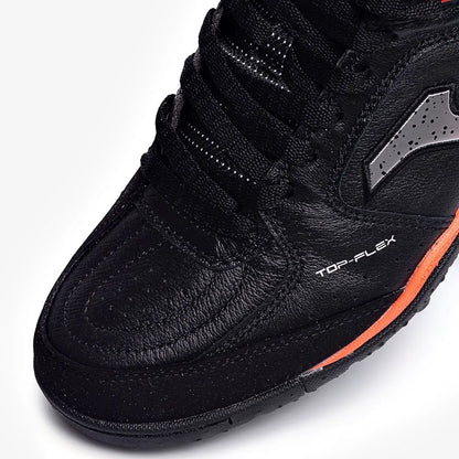 Chuteira de Society Joma Top Flex Unissex Preto e Coral