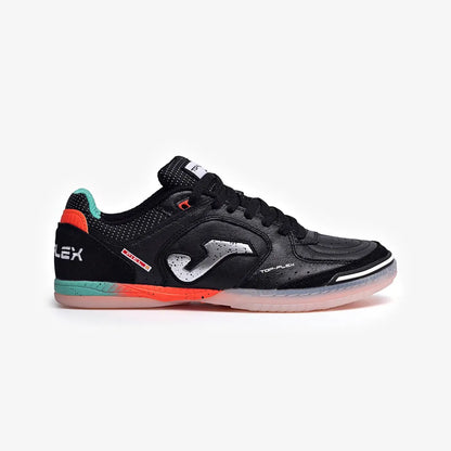 Chuteira de Futsal Joma Top Flex Masculina Preto e Coral