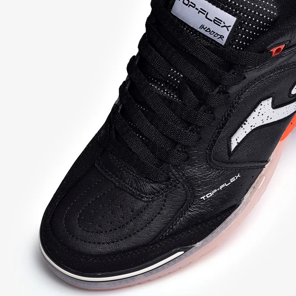 Chuteira de Futsal Joma Top Flex Masculina Preto e Coral