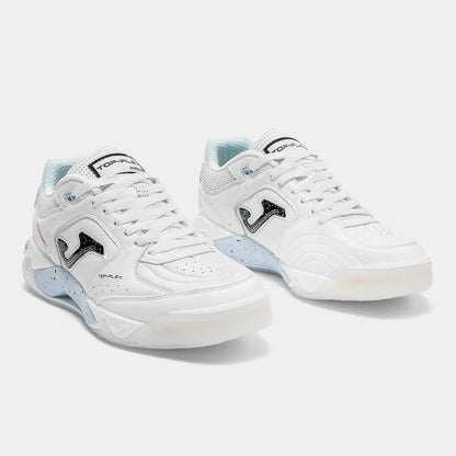 Chuteira de Futsal Joma Top Flex Plus Masculina Branco e Azul