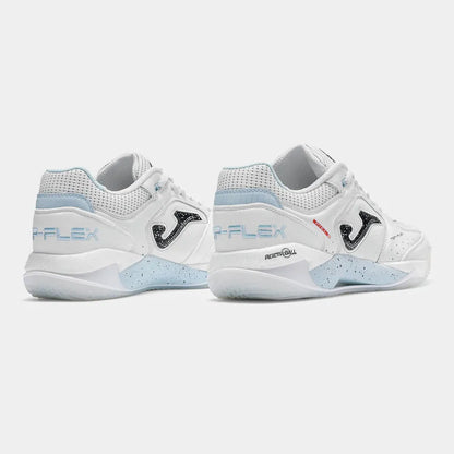 Chuteira de Futsal Joma Top Flex Plus Masculina Branco e Azul