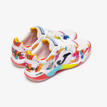 Chuteira de Futsal Joma Top Flex Plus Graffiti Masculina Branco