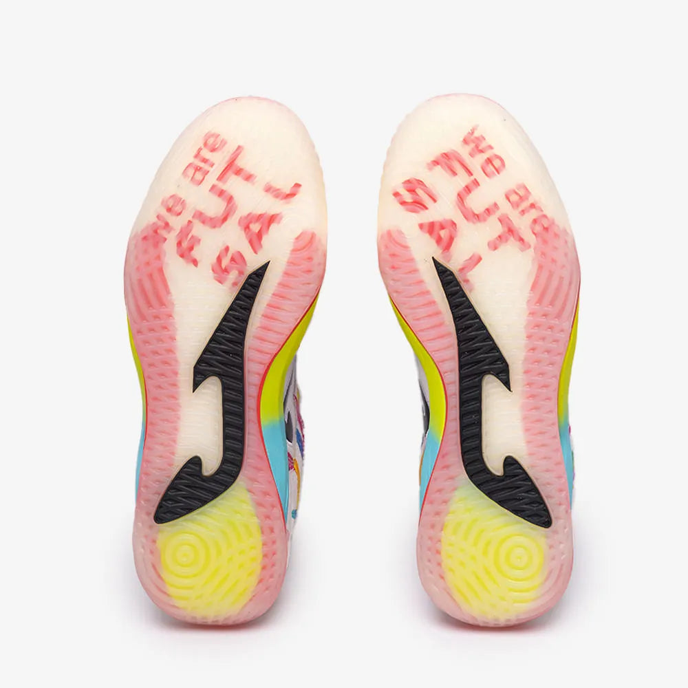 Chuteira de Futsal Joma Top Flex Plus Graffiti Masculina Branco