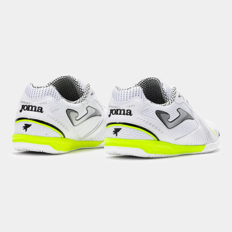 Chuteira de Futsal Joma Dribling Masculina Branco e Verde