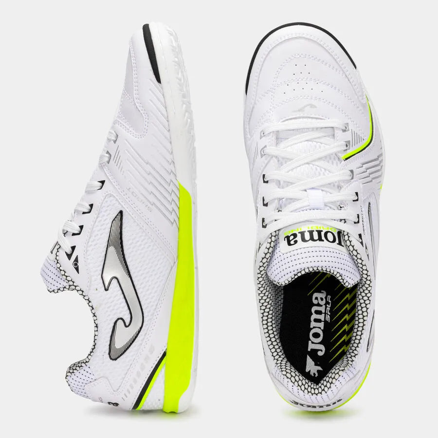 Chuteira de Futsal Joma Dribling Masculina Branco e Verde