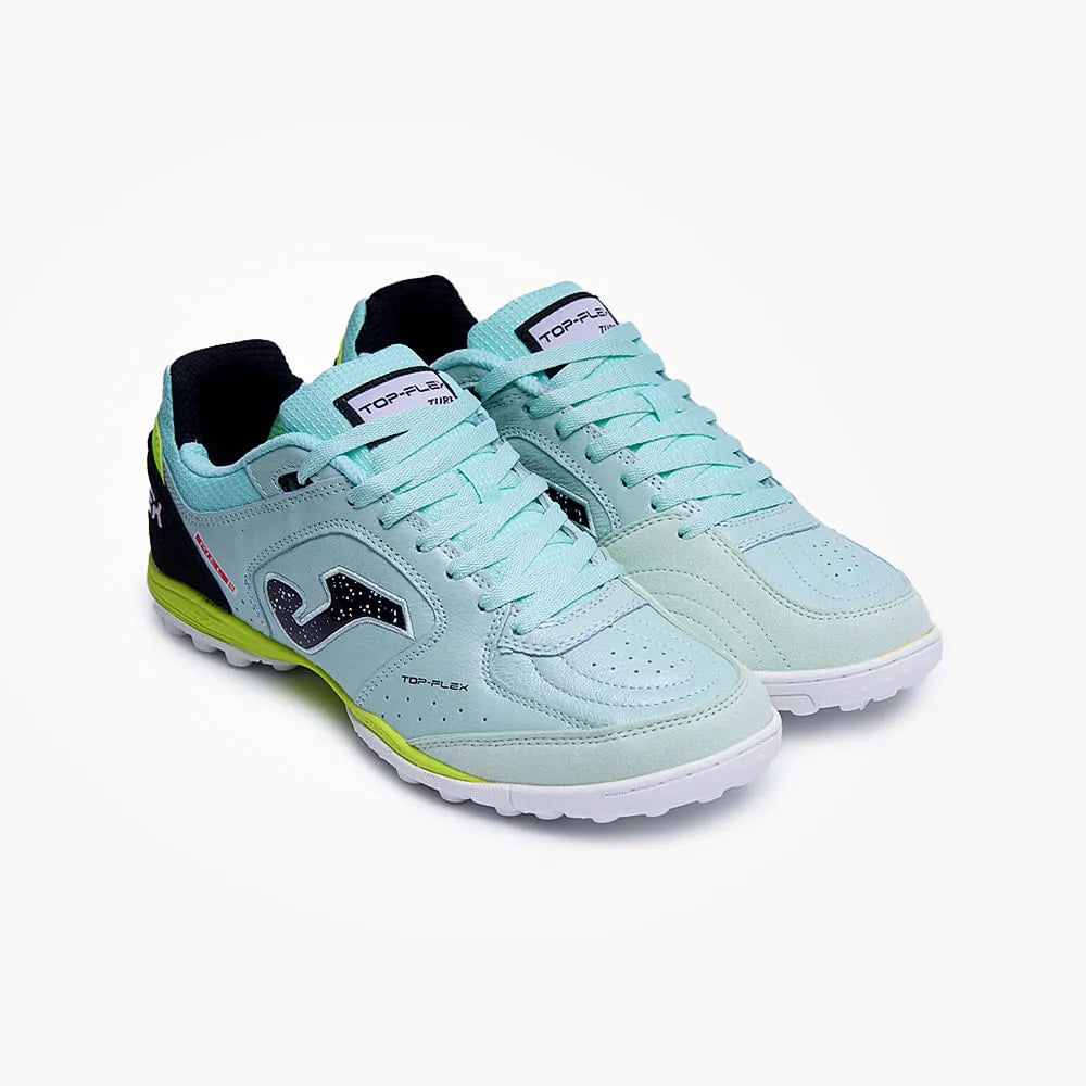 Chuteira de Society Joma Top Flex Unissex Azul e Verde