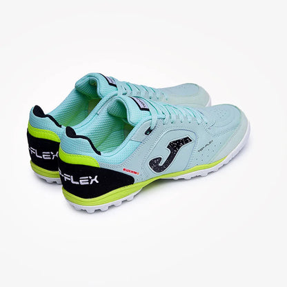 Chuteira de Society Joma Top Flex Unissex Azul e Verde