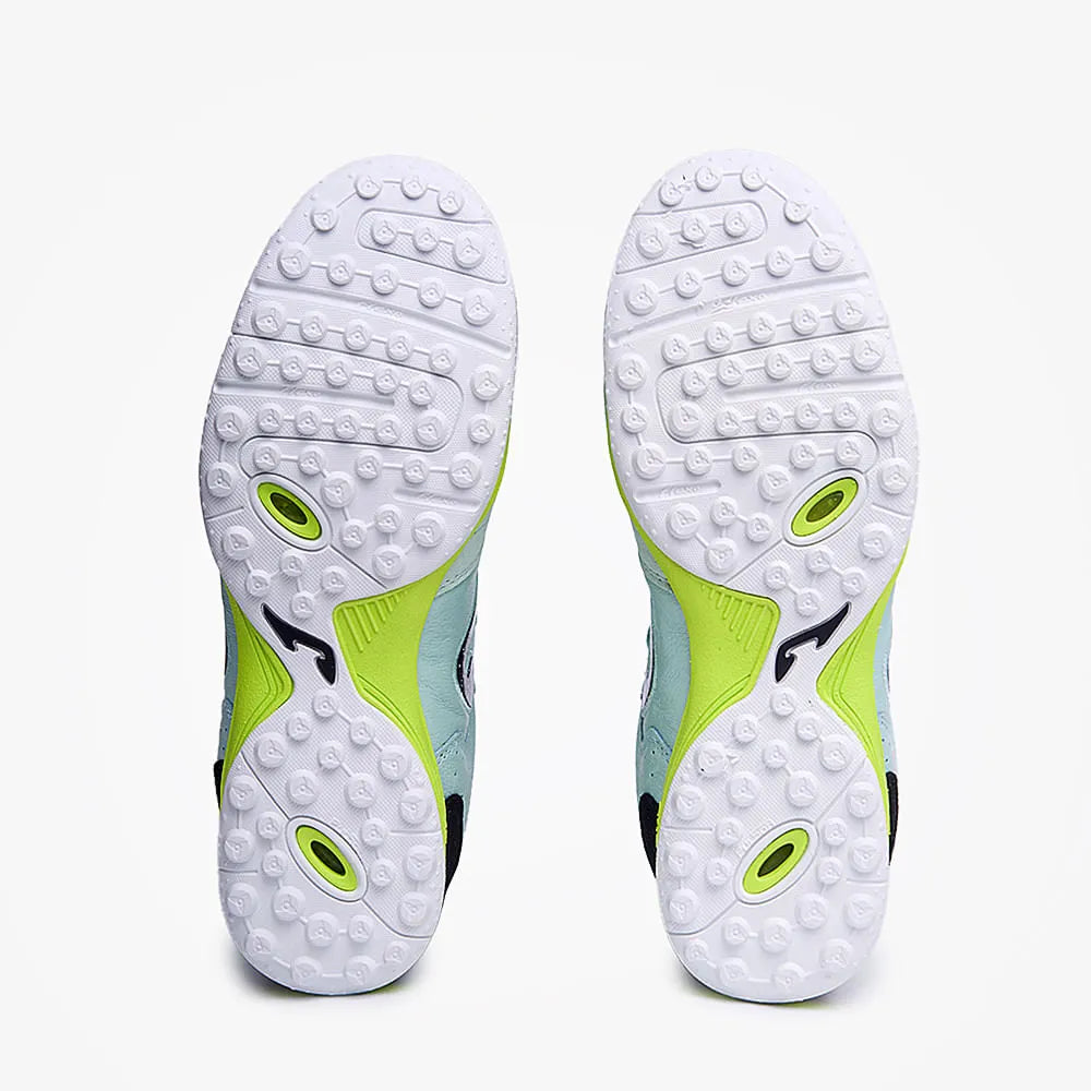 Chuteira de Society Joma Top Flex Unissex Azul e Verde