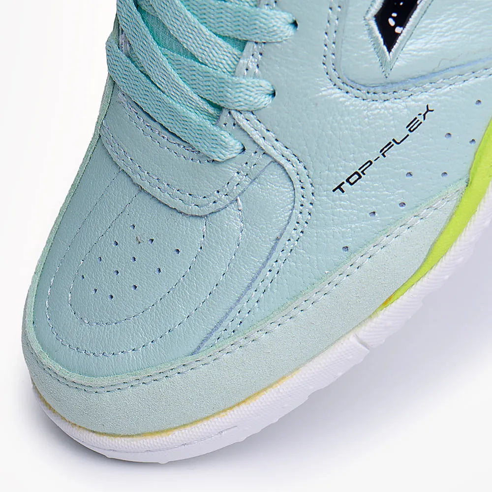 Chuteira de Society Joma Top Flex Unissex Azul e Verde